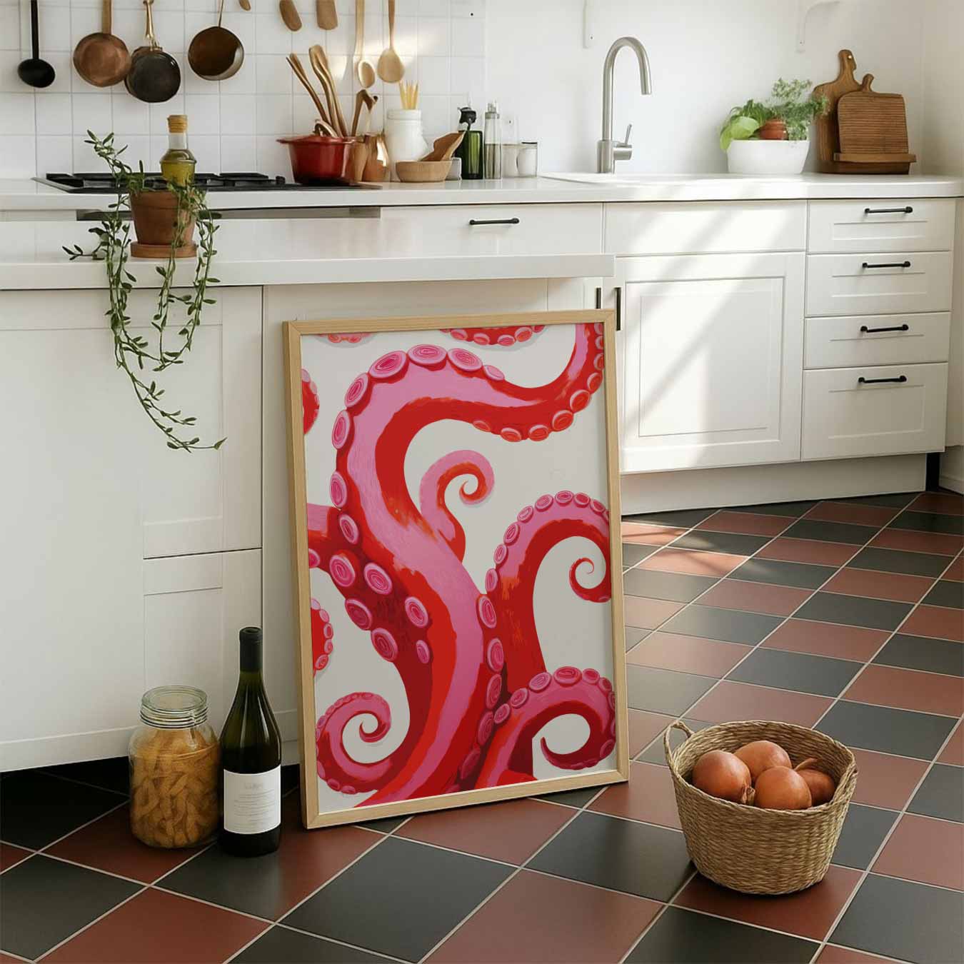 Octopus Tentakel Kunstposter