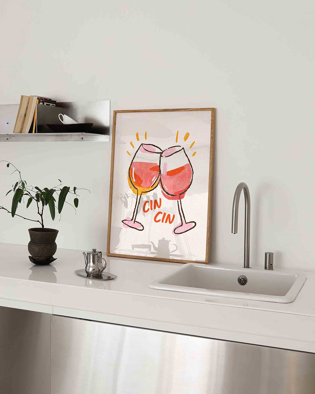 Twee glazen Poster
