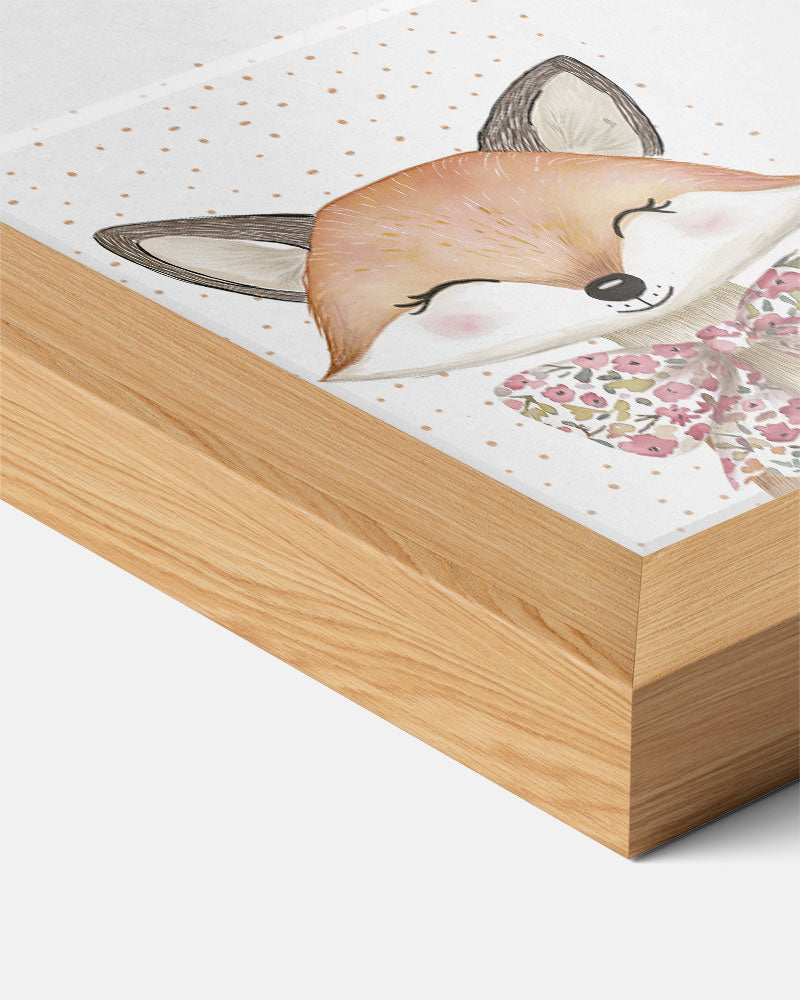 Vos met Strik Poster-WallArtistic