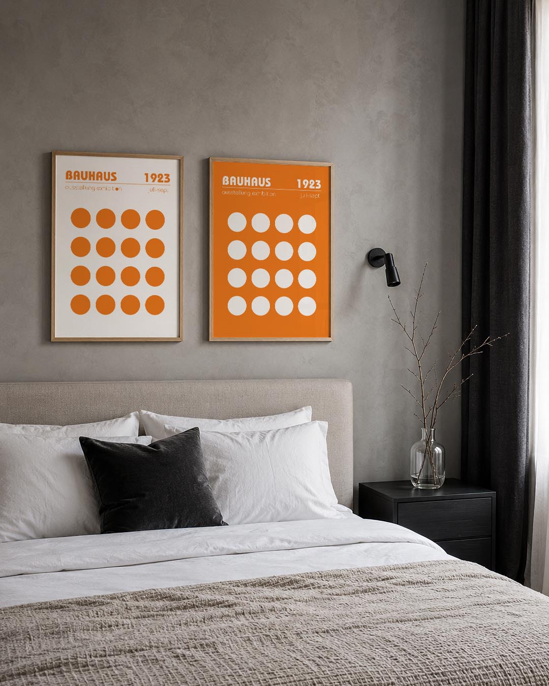 Oranje cirkelritme Posterset