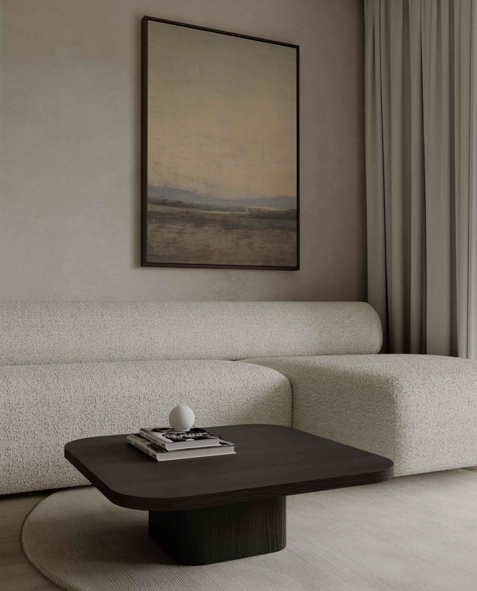 Rustgevende Landschap Kunstwerk-canvas-dibond-plexiglas-wanddecoratie-WallArtistic