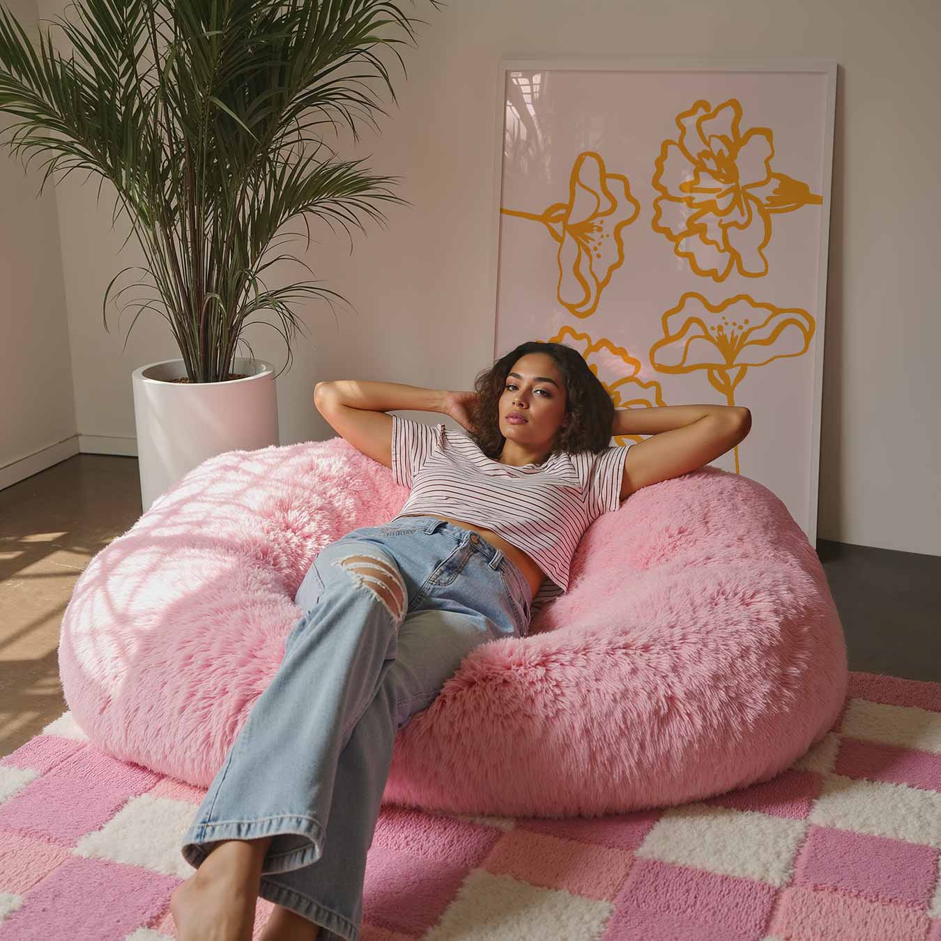 Bloeiende Oranje Bloemen Poster-WallArtistic