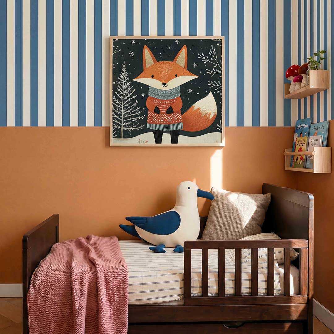 Vos met trui Poster