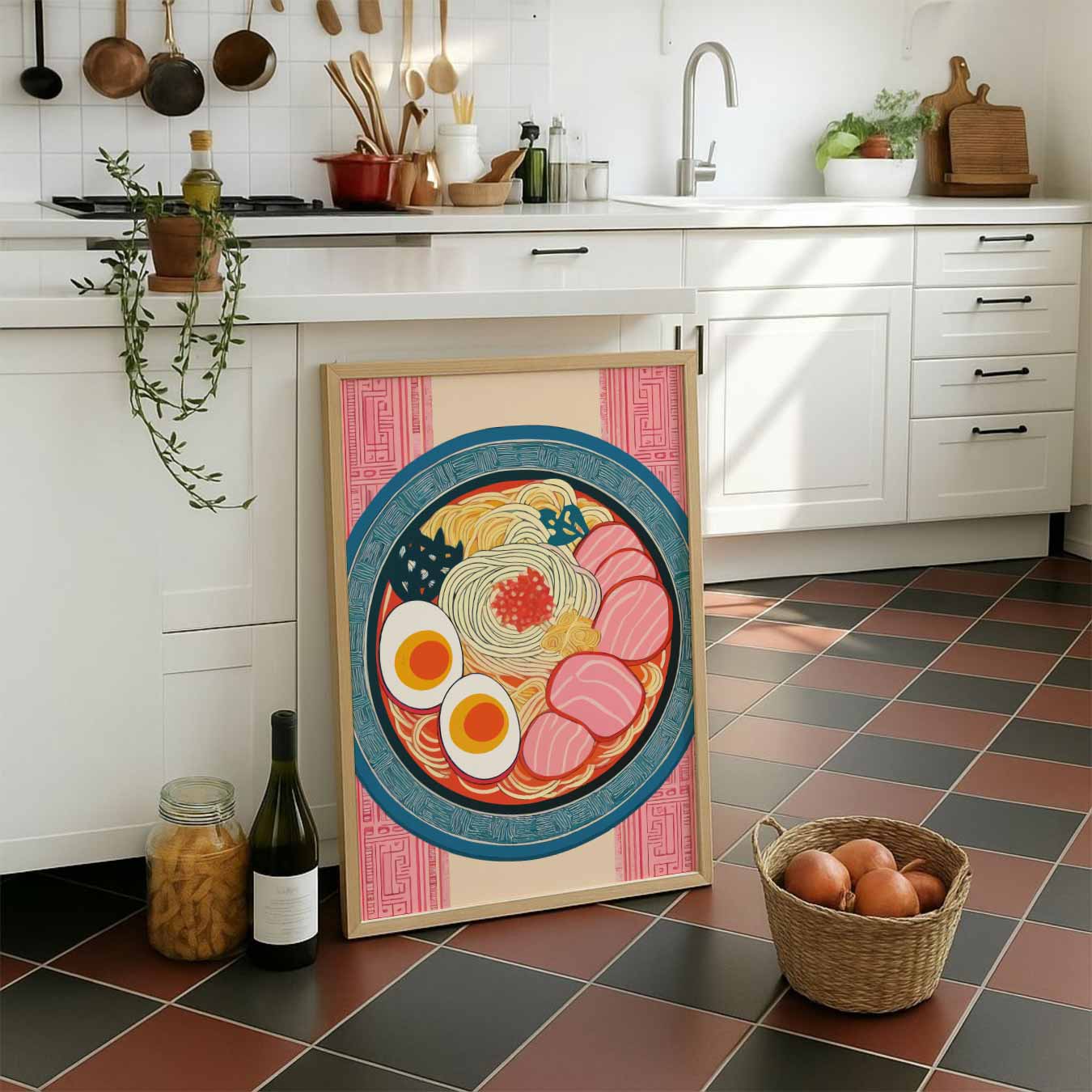 Kleurrijke Ramen Kunstposter