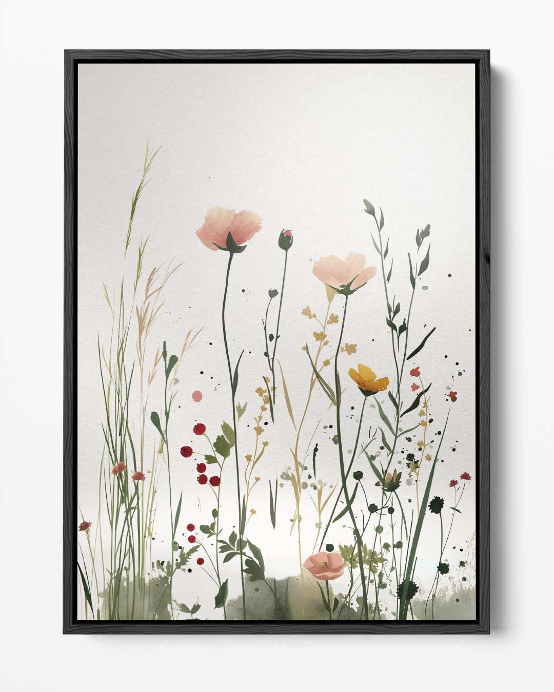 Bloemenweelde in de Wind Kunstwerk-canvas-dibond-plexiglas-wanddecoratie-WallArtistic