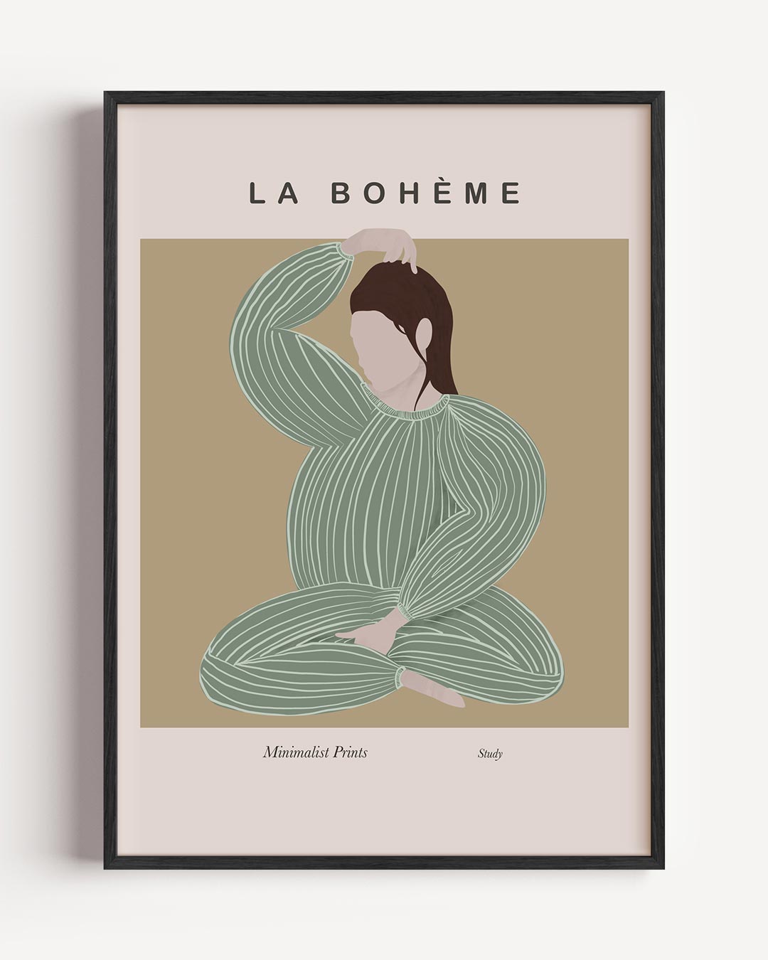 La Bohème Minimalistische Kunstposter-WallArtistic