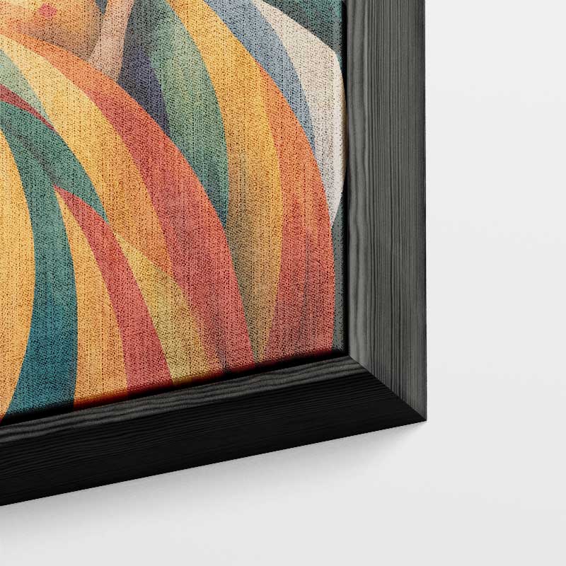 Kleurrijke Harmonie Kunstwerk-canvas-dibond-plexiglas-wanddecoratie-WallArtistic