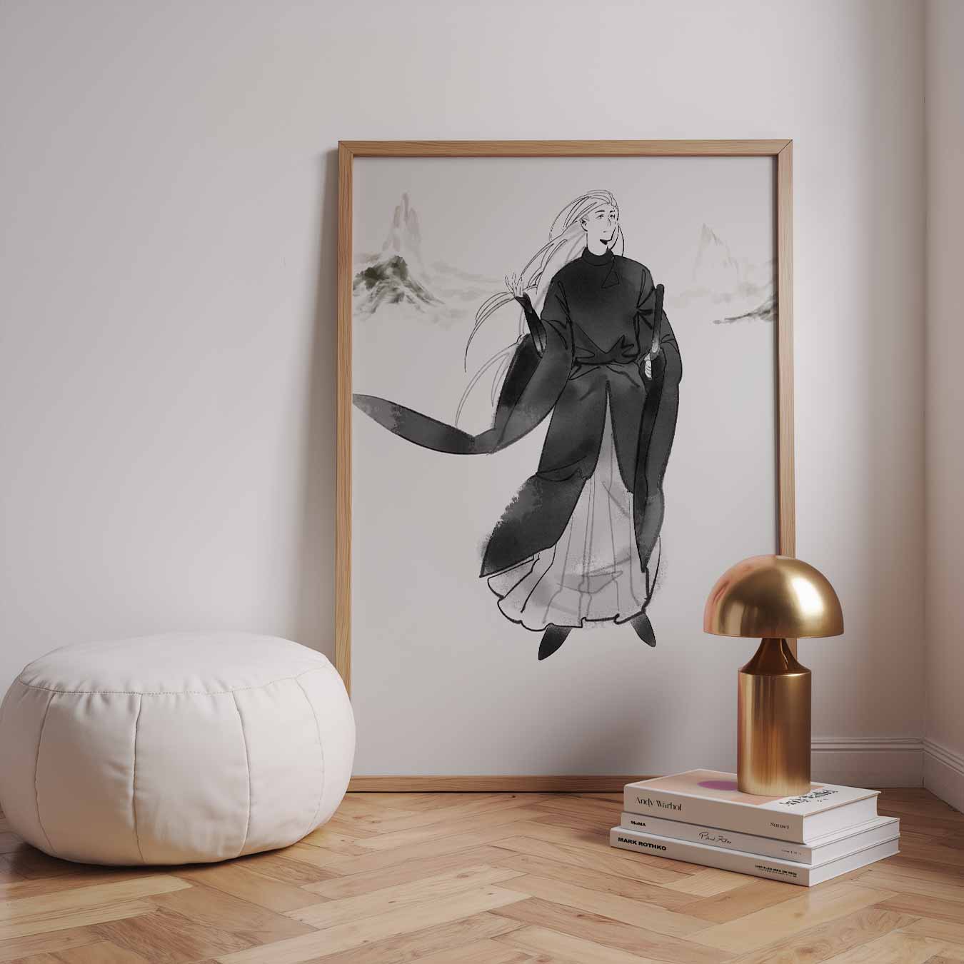 Mystieke Krijger Poster-WallArtistic