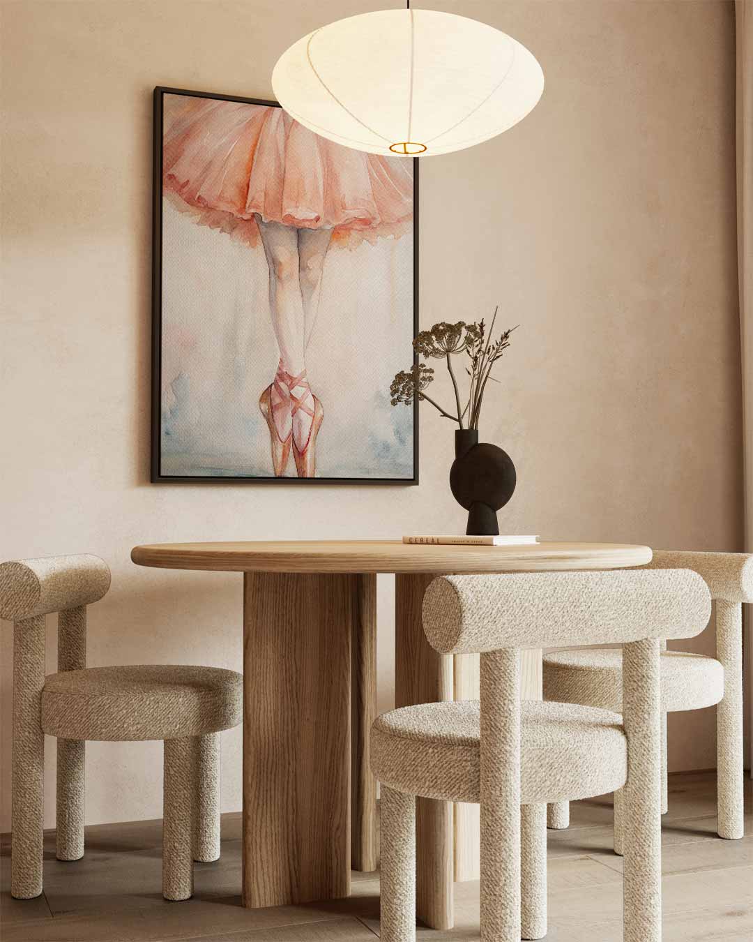 Elegante Ballerina Kunstwerk-canvas-dibond-plexiglas-wanddecoratie-WallArtistic