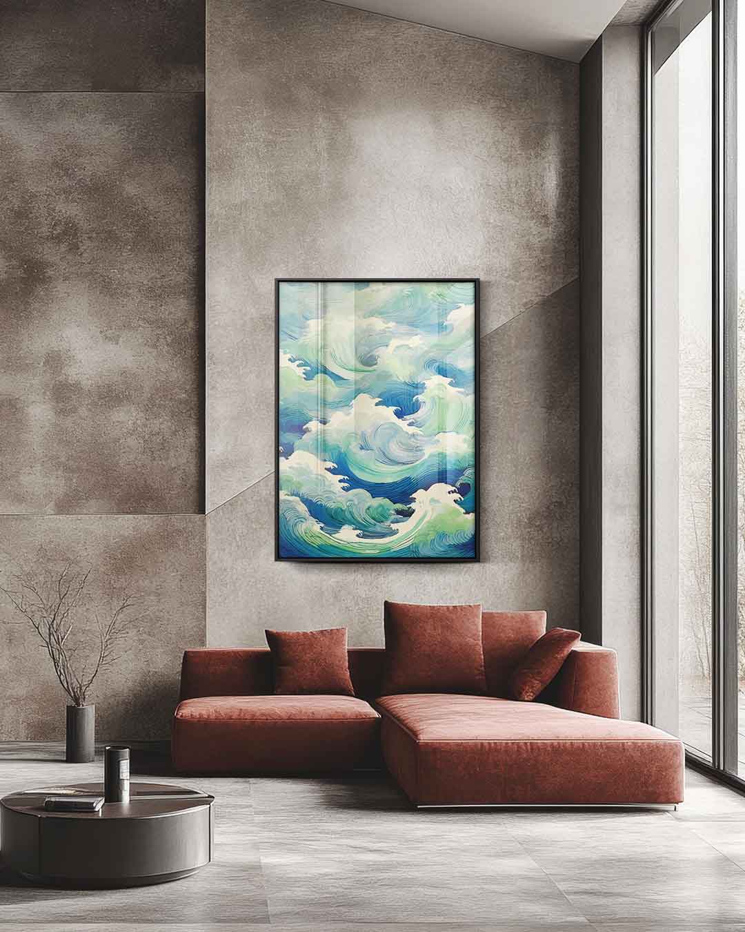 De Dans van de Oceaan Kunstwerk-canvas-dibond-plexiglas-wanddecoratie-WallArtistic