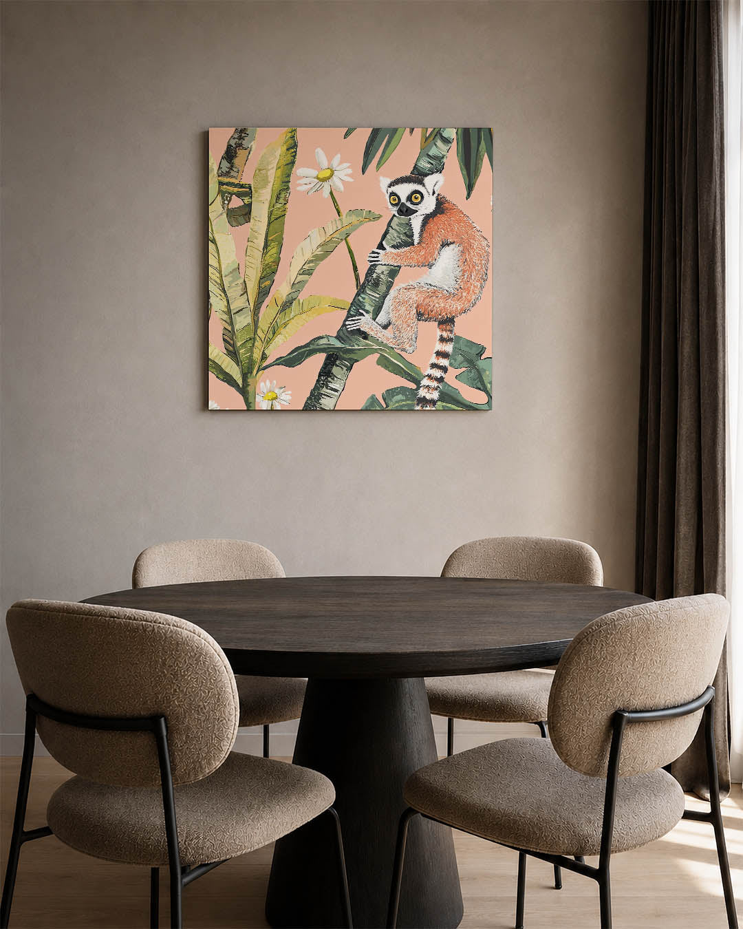 Dierlijke jungle illustratie Kunstwerk