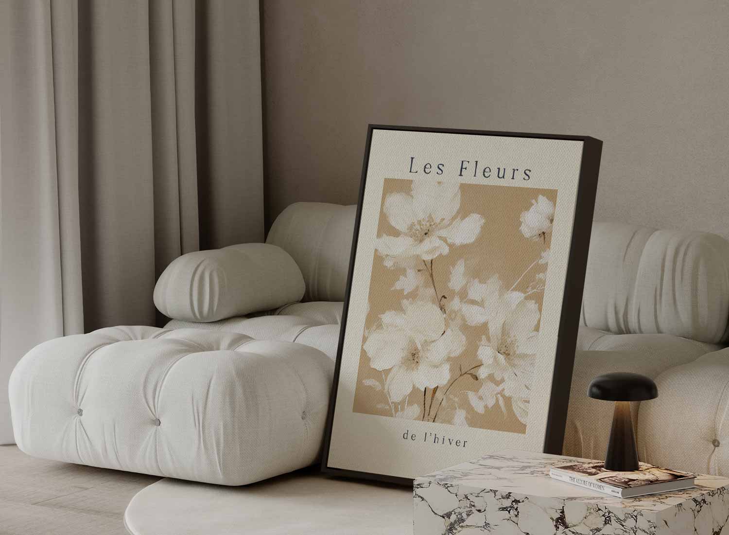 Les Fleurs de l'Hiver Kunstwerk-canvas-dibond-plexiglas-wanddecoratie-WallArtistic