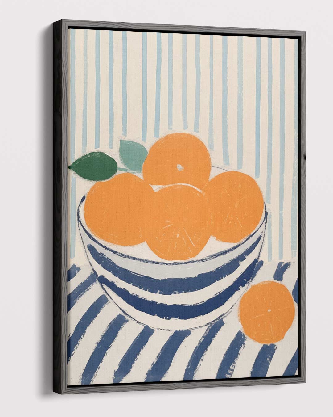 Zomers Stilleven met Mandarijnen Kunstwerk-canvas-dibond-plexiglas-wanddecoratie-WallArtistic