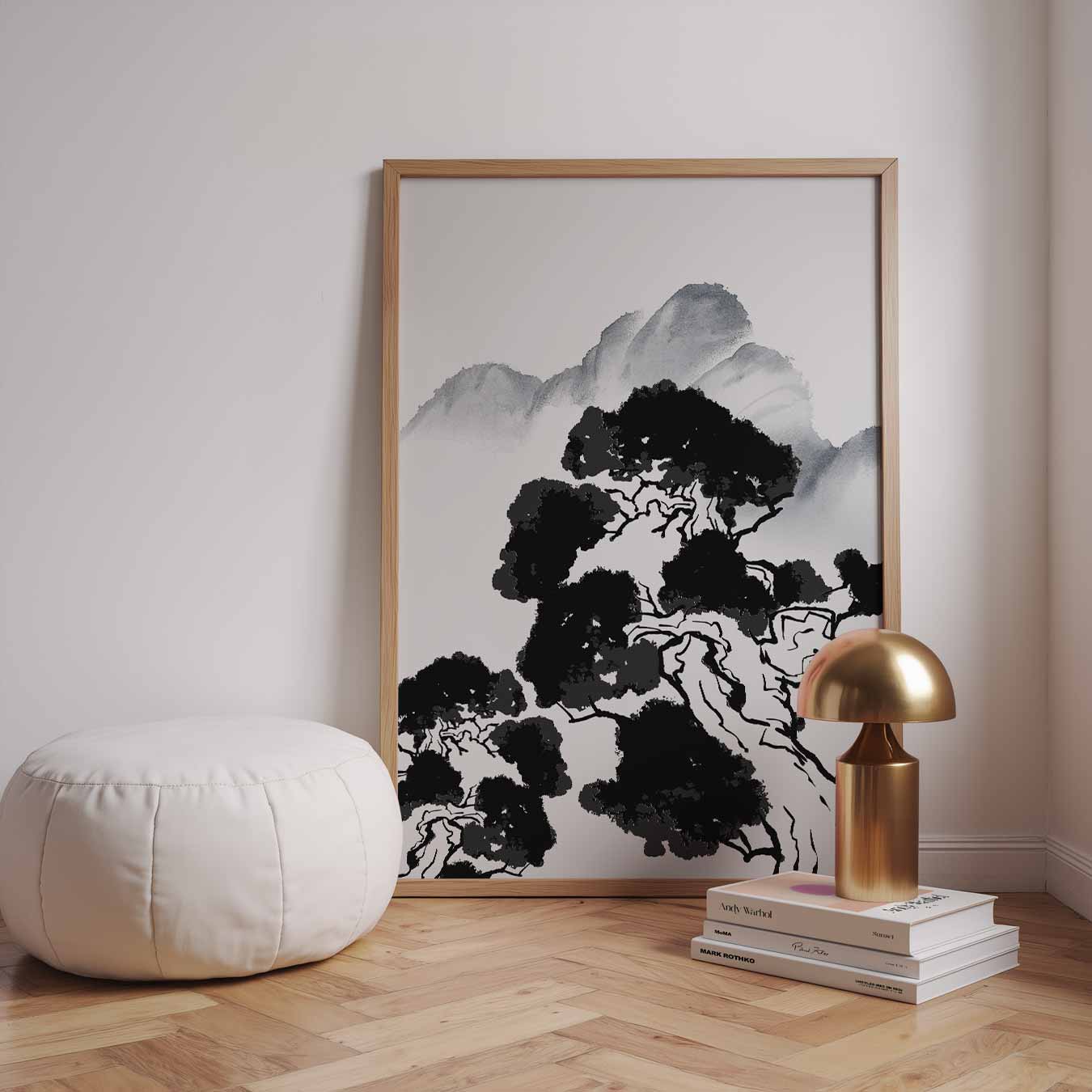 Zen Natuurlandschap Kunstposter-WallArtistic