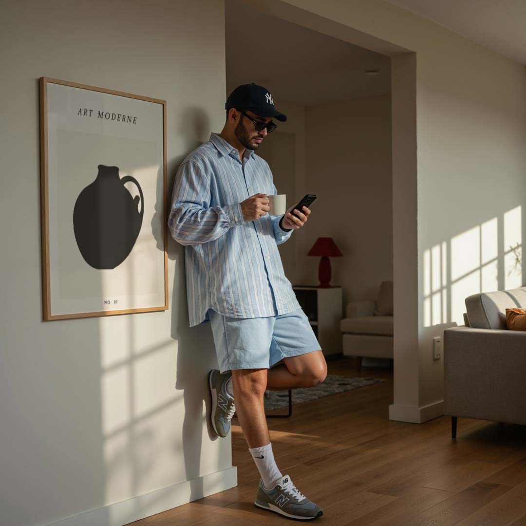 Moderne Kunst Vaas Poster-WallArtistic