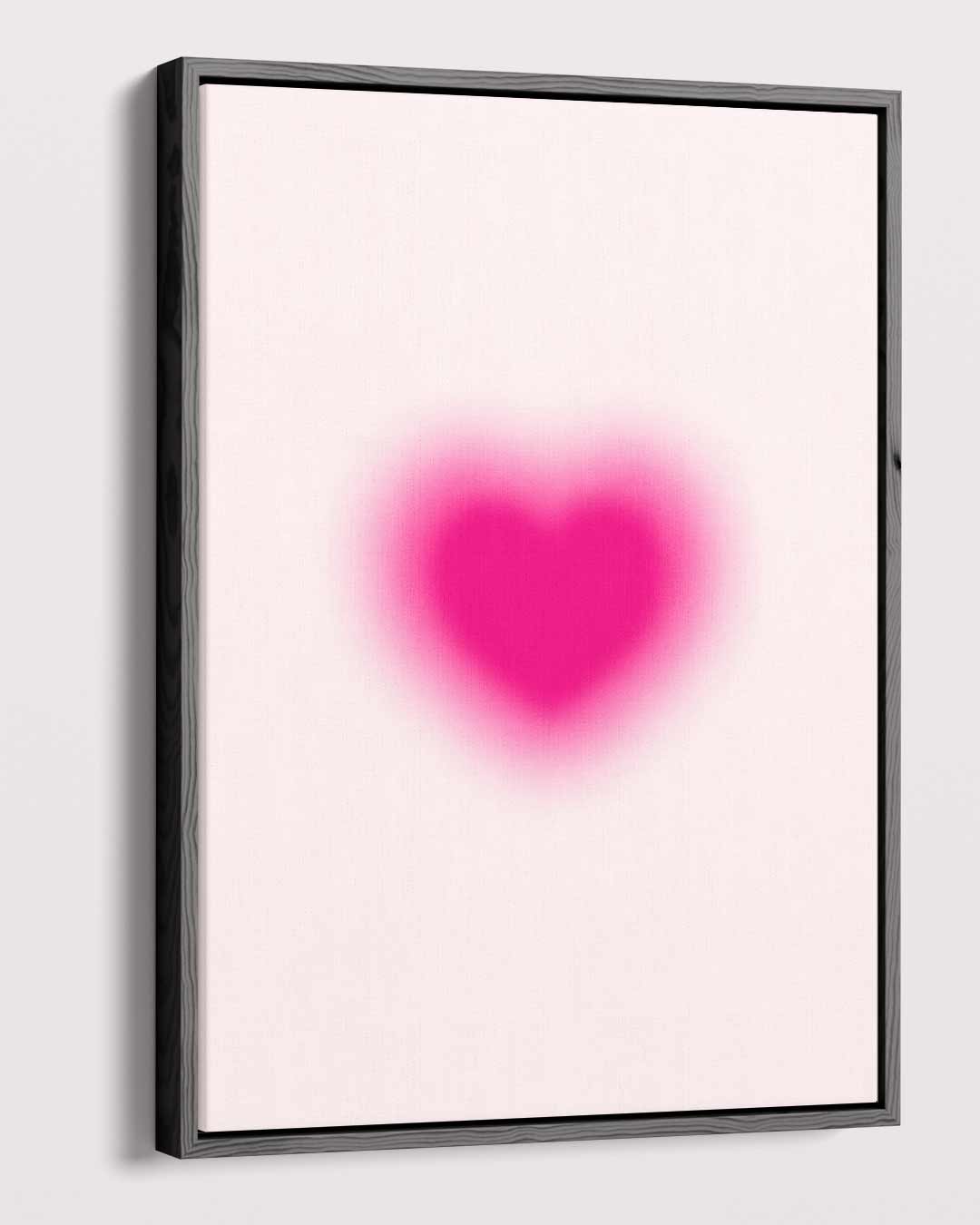 Liefdeshart in Roze Kunstwerk-canvas-dibond-plexiglas-wanddecoratie-WallArtistic