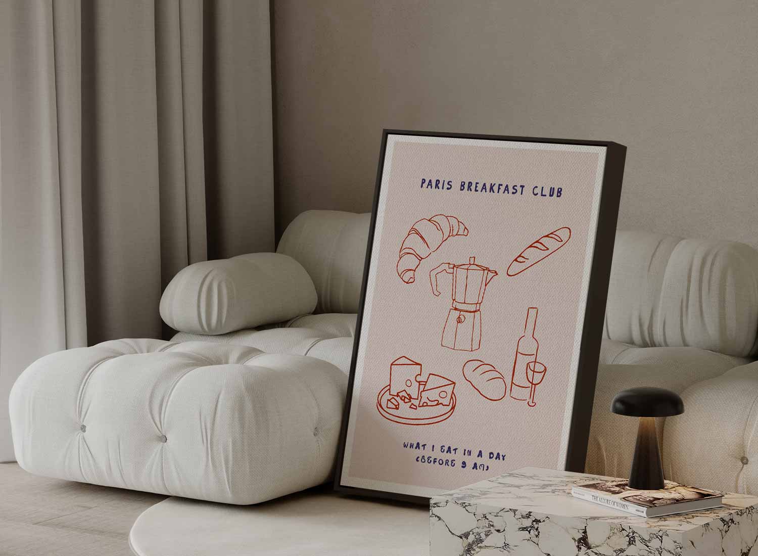 Parijs Ontbijtclub Poster