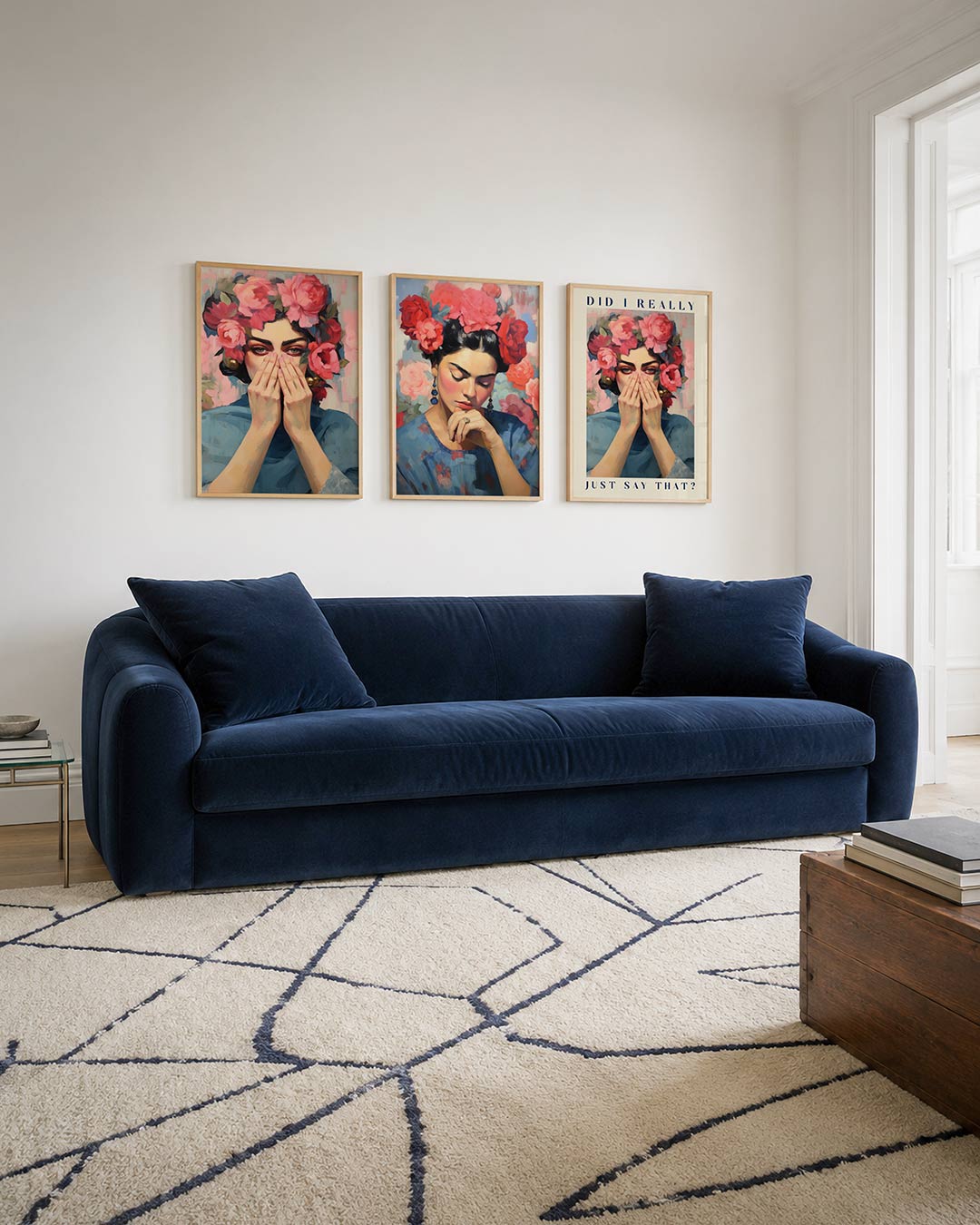 Bloemen en blik Posterset