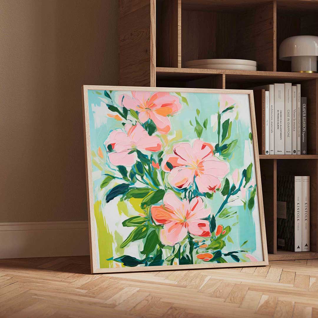 Bloemen en bladeren Poster
