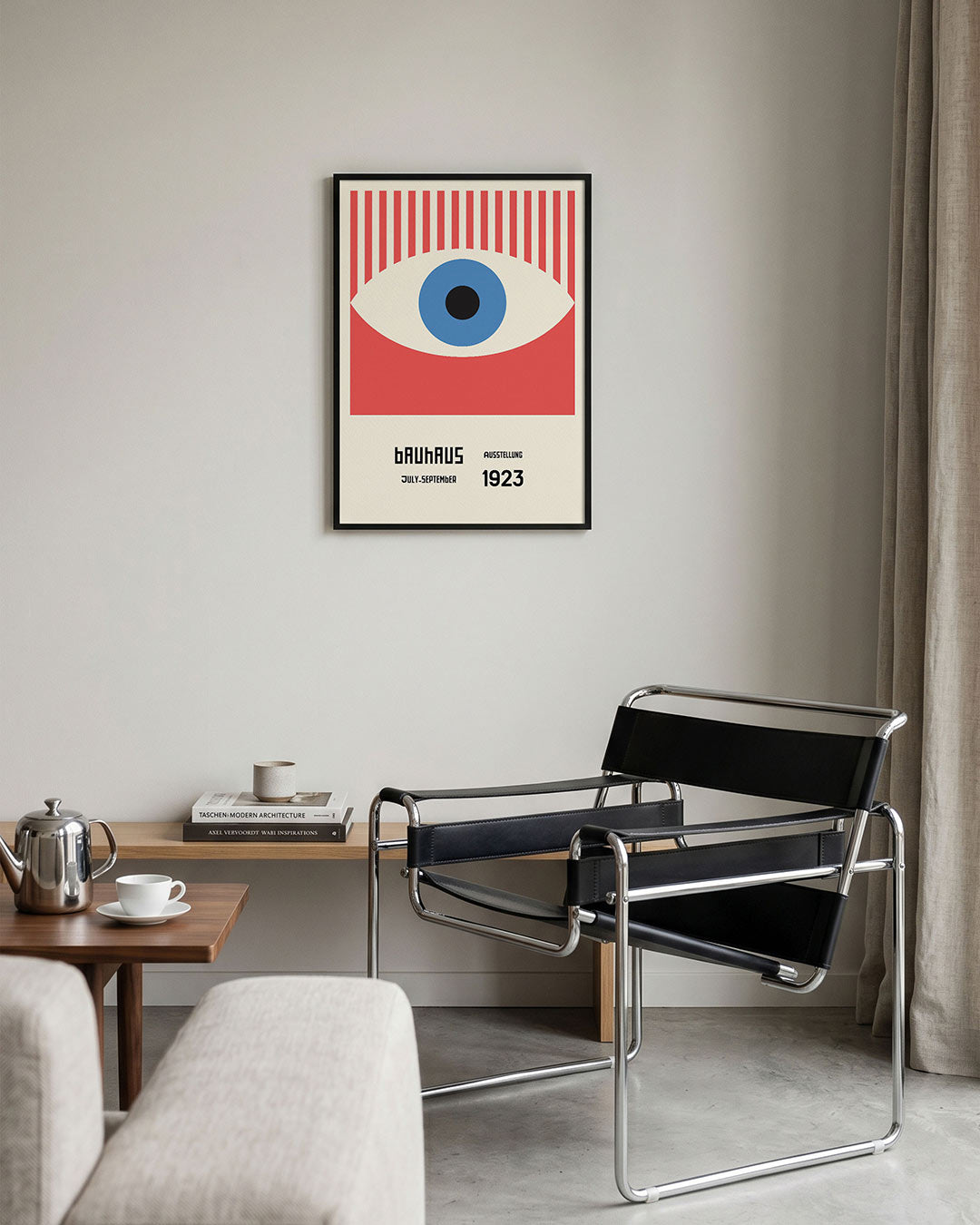 Oog en strepen Poster