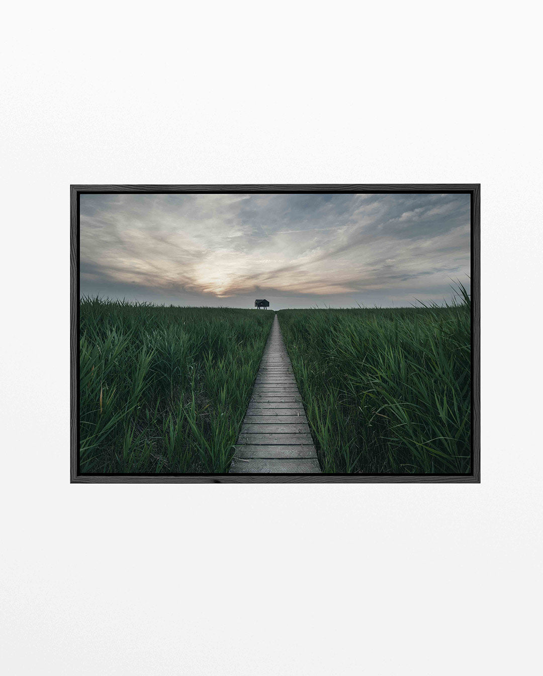 Rustige landschapspad Kunstwerk