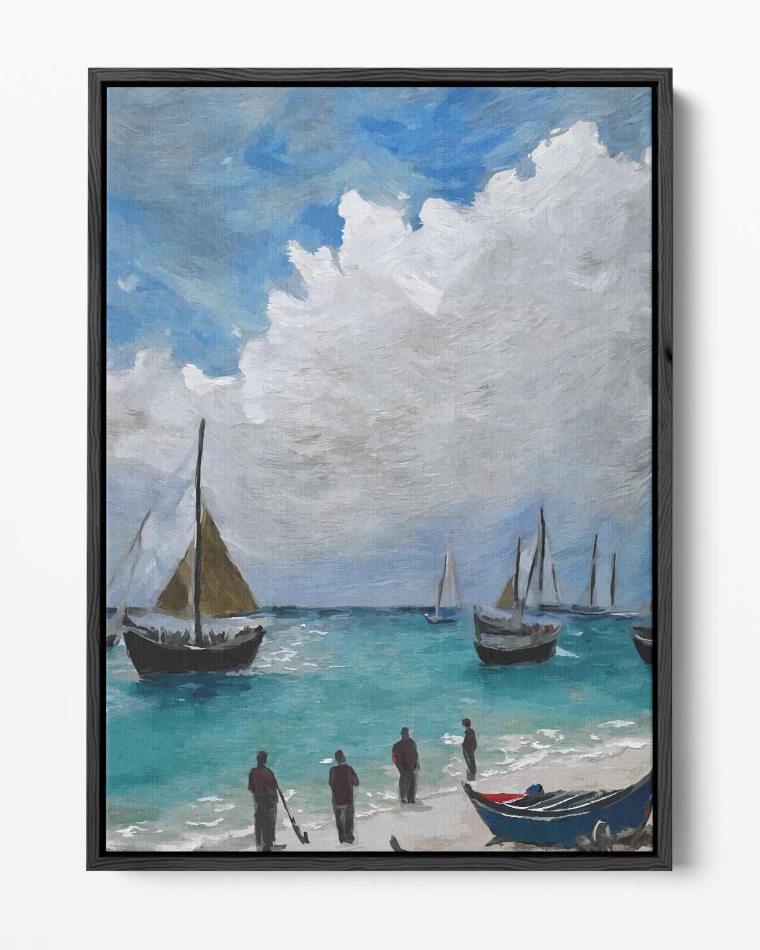 Zomers Dagje aan Zee Kunstwerk-canvas-dibond-plexiglas-wanddecoratie-WallArtistic
