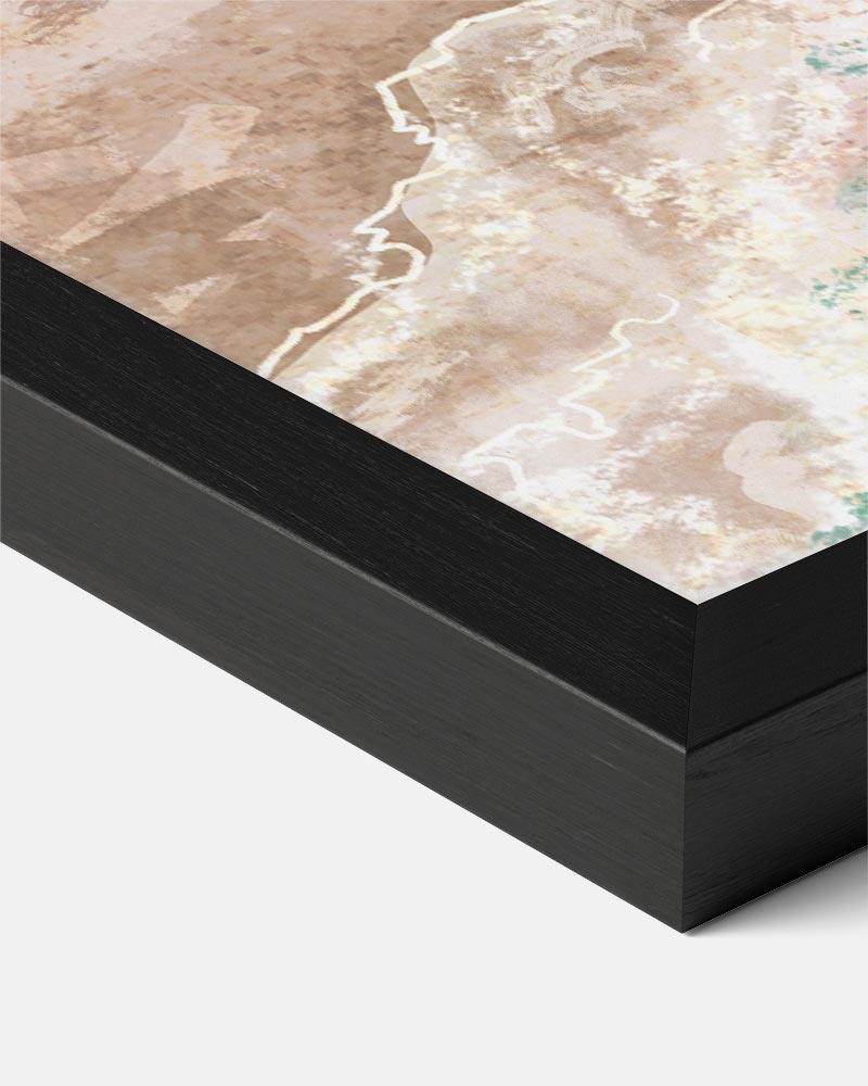 Zonsondergang Kustlandschap Poster-WallArtistic