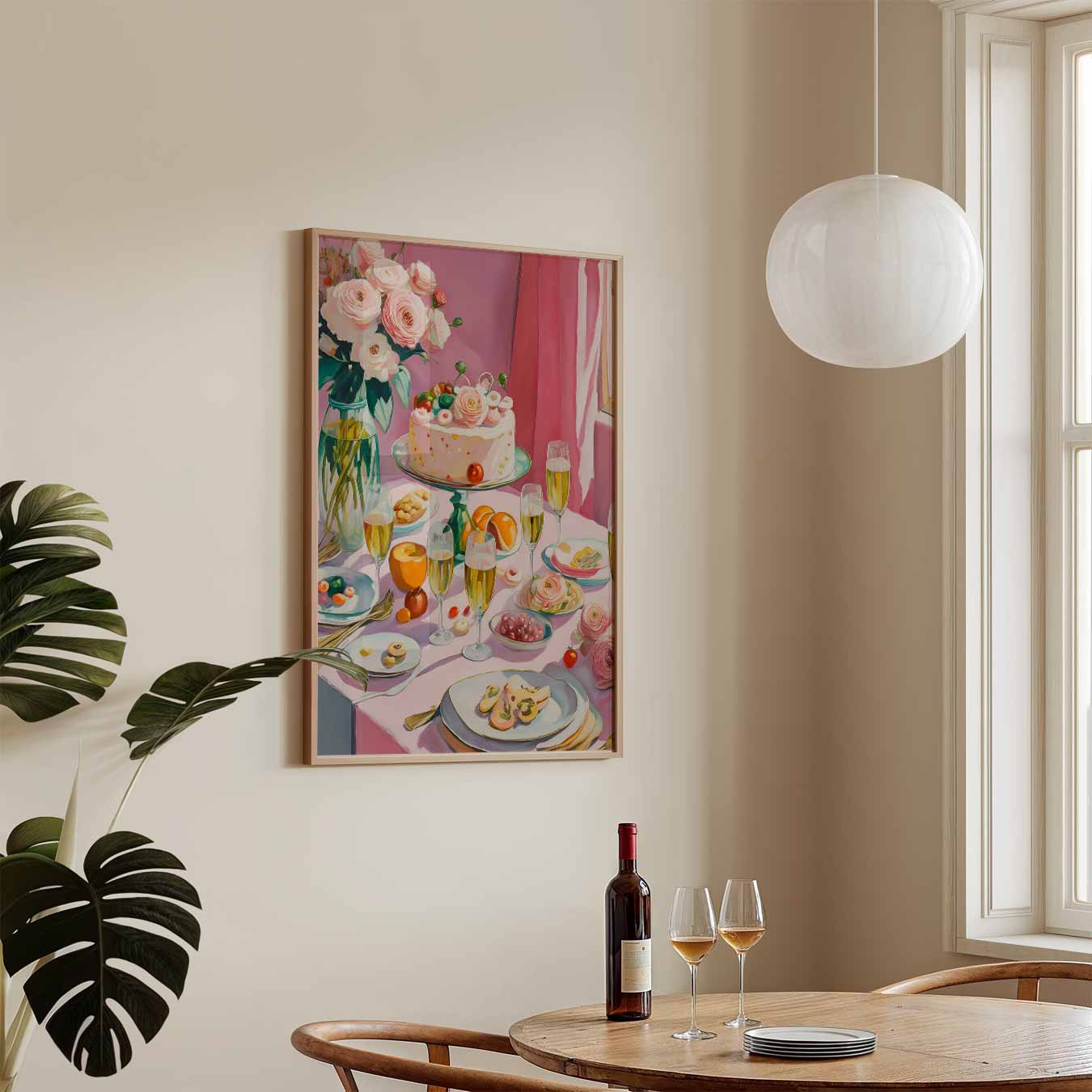 Romantische Tafelschikking Poster-WallArtistic