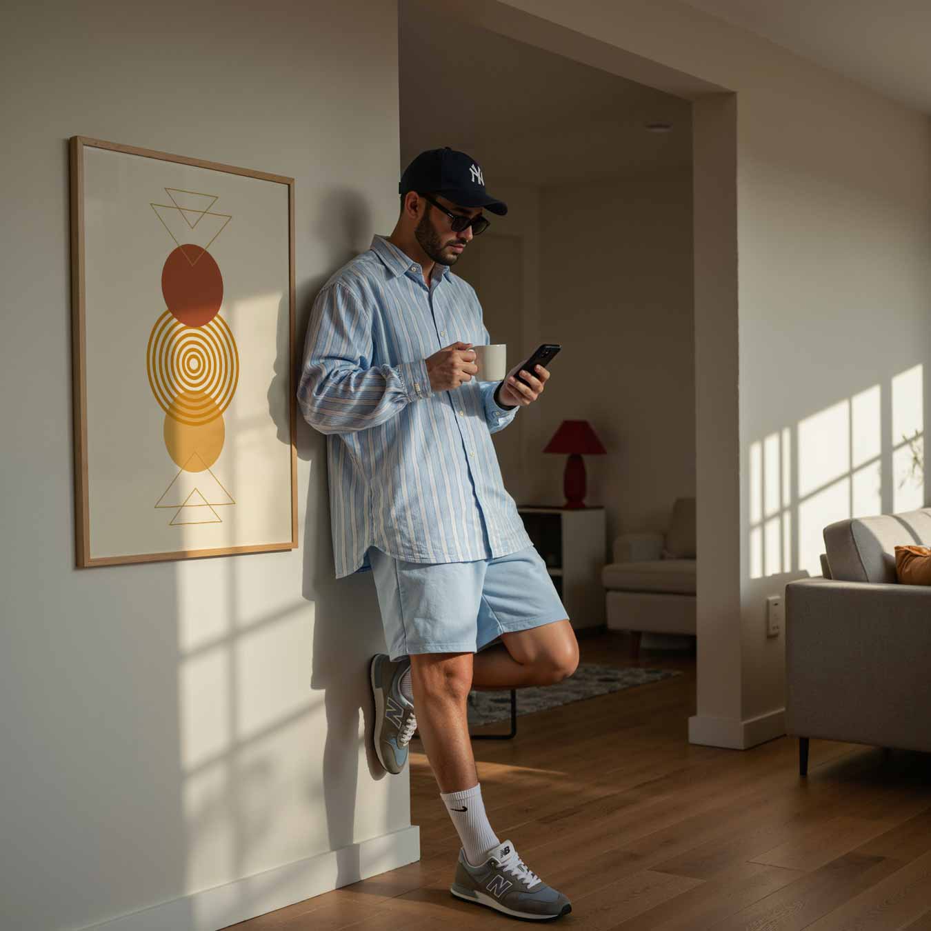 Retro Geometrische Stijl Poster-WallArtistic