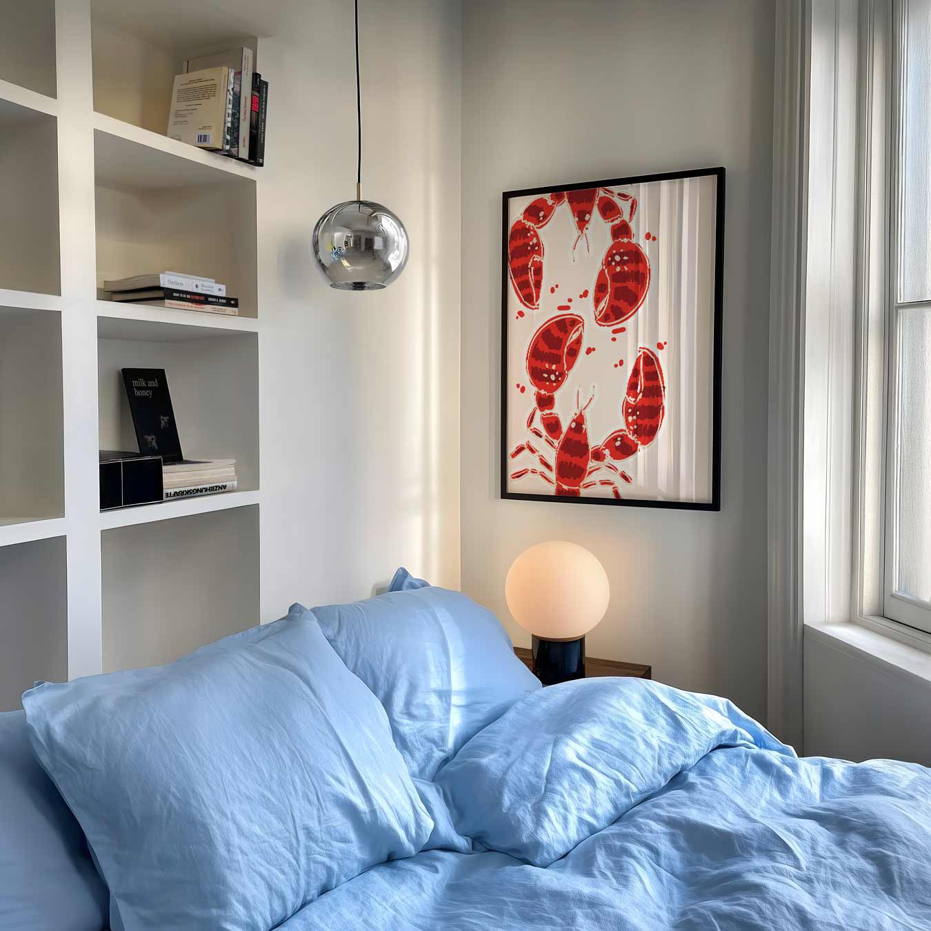 Vrolijke Kreeften Illustratie Poster-WallArtistic