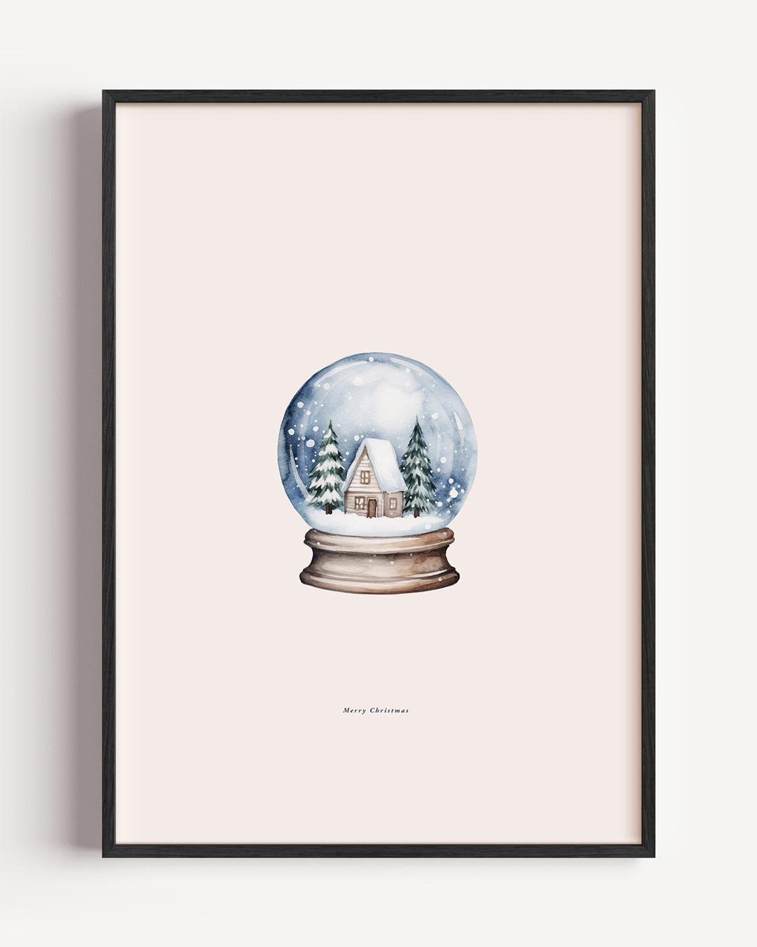 Winterlandschap Sneeuwbol Poster-WallArtistic