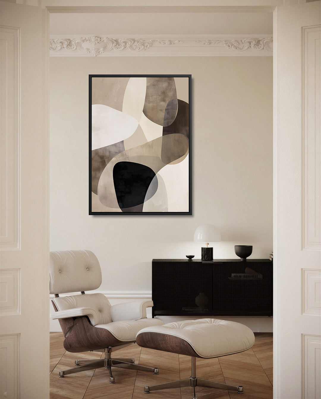 Organische vormen compositie Kunstwerk
