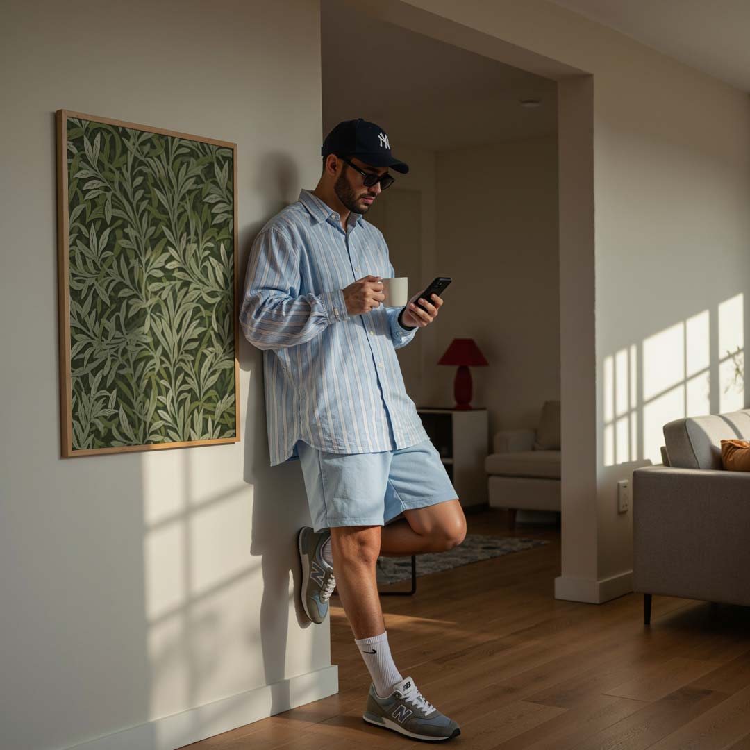 Botanische Bladeren Wandposter-WallArtistic