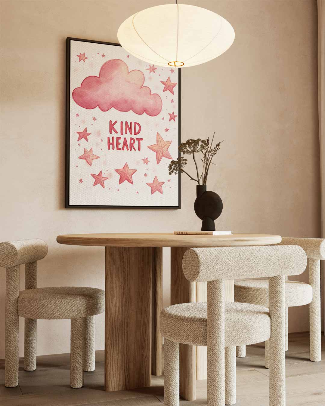 Dromerige Wolken en Sterren Kunstwerk-canvas-dibond-plexiglas-wanddecoratie-WallArtistic