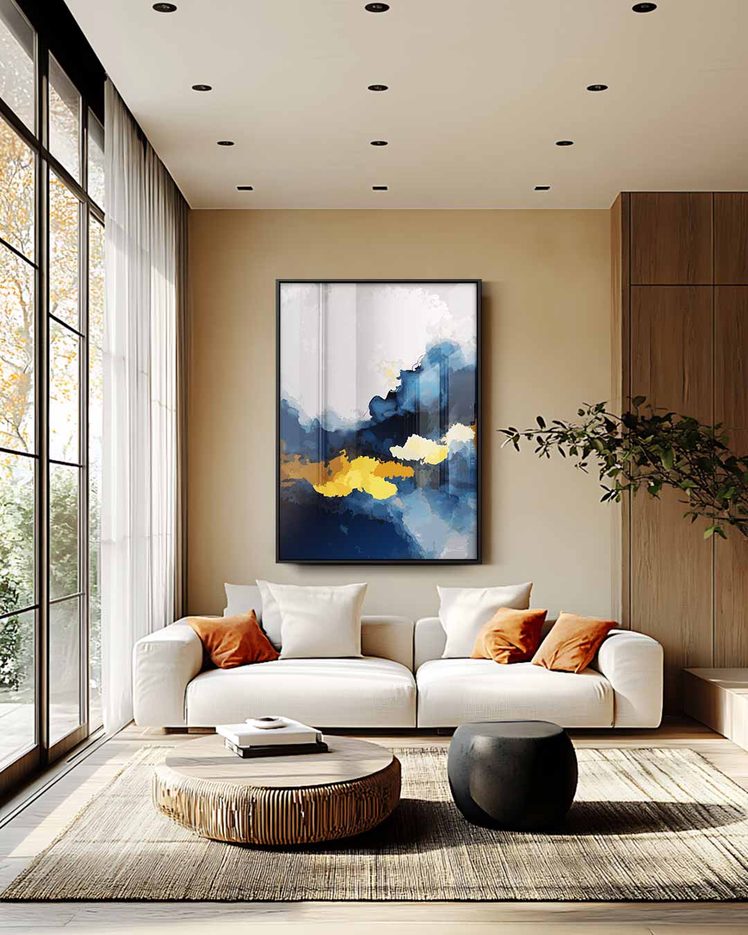 Stormachtige Dageraad Kunstwerk-canvas-dibond-plexiglas-wanddecoratie-WallArtistic