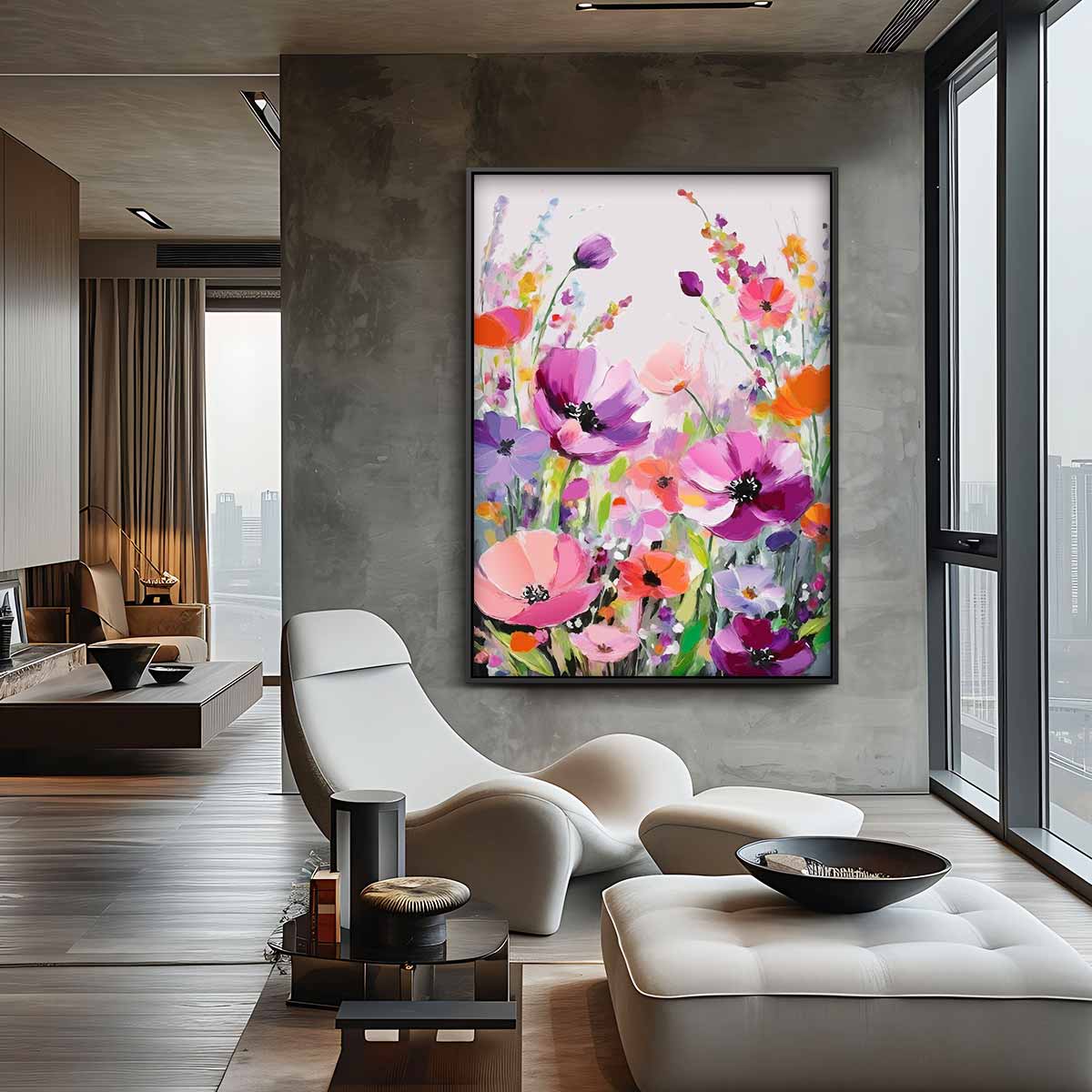 Bloemenpracht in Kleur Kunstwerk-canvas-dibond-plexiglas-wanddecoratie-WallArtistic