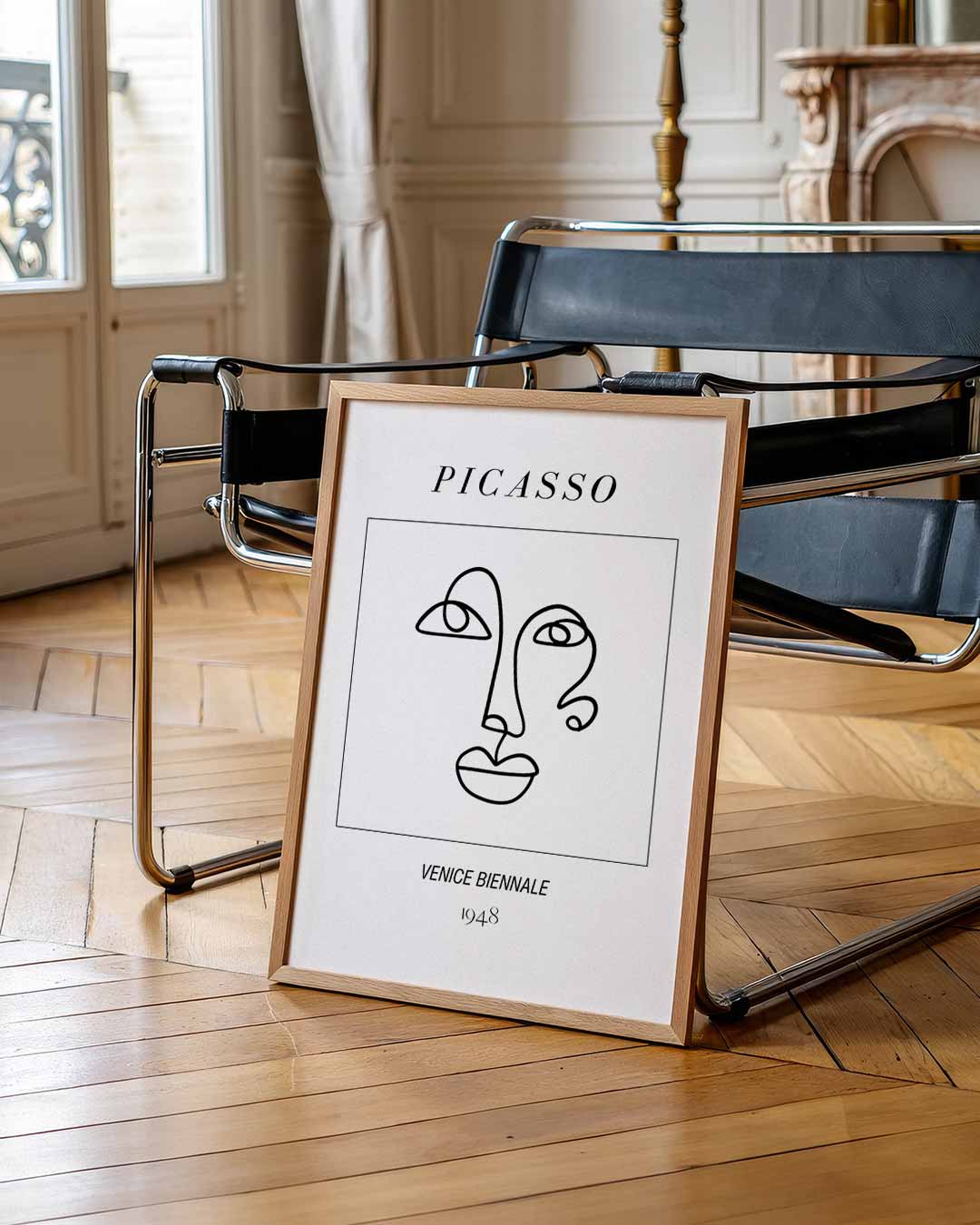 Picasso Lijntekening Poster-WallArtistic