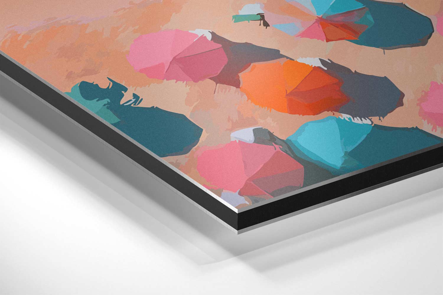 Zomers Strandavontuur Kunstwerk-canvas-dibond-plexiglas-wanddecoratie-WallArtistic