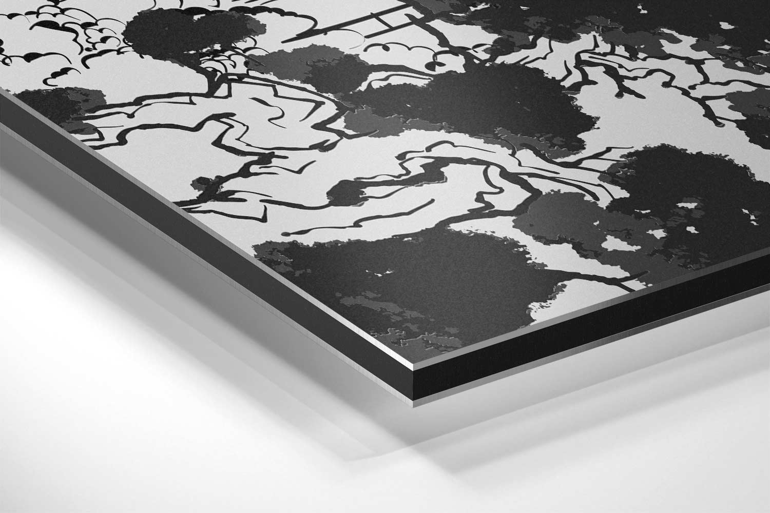 Traditionele Oosterse Pagodes Kunstwerk-canvas-dibond-plexiglas-wanddecoratie-WallArtistic