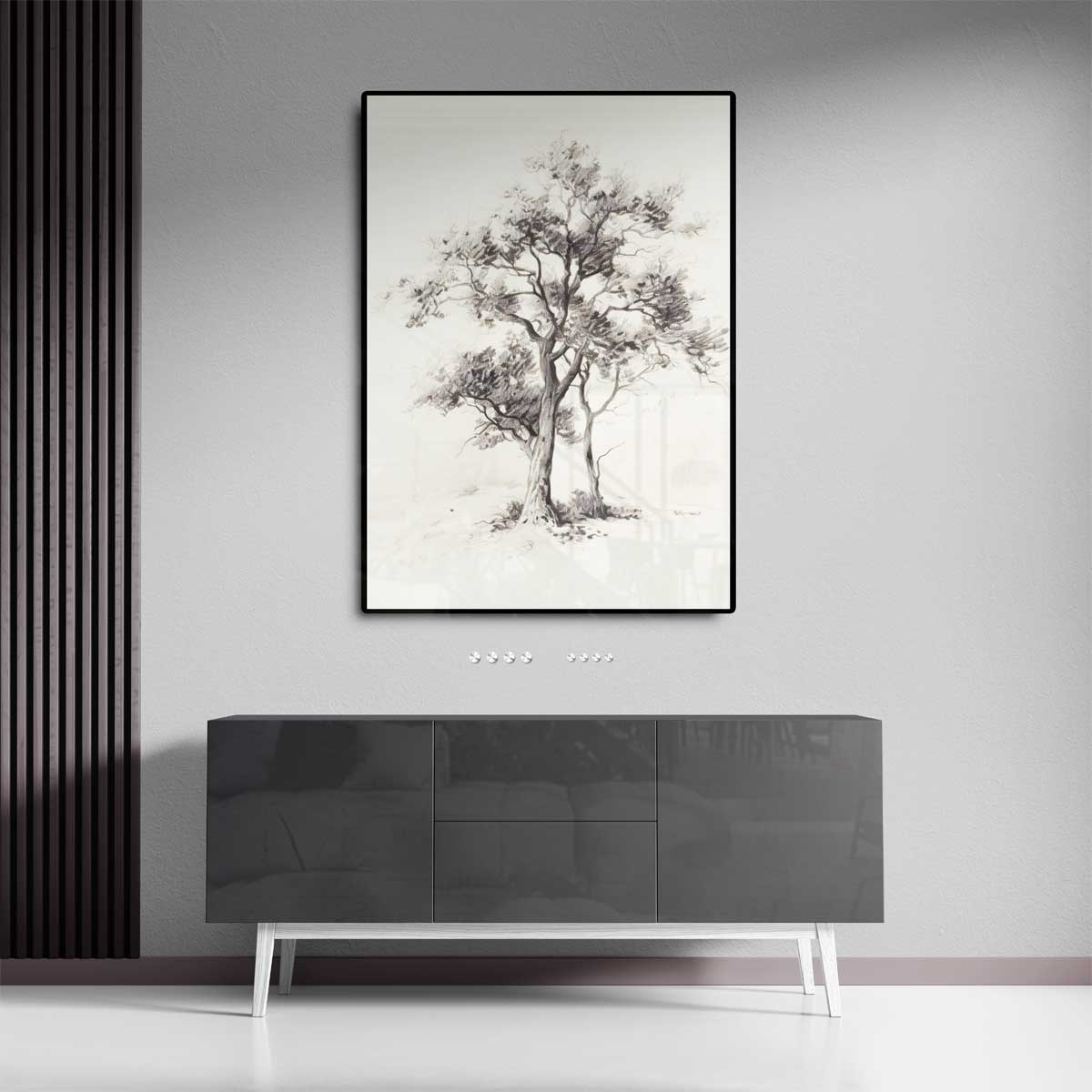 Tweeklanken van de Natuur Kunstwerk-canvas-dibond-plexiglas-wanddecoratie-WallArtistic