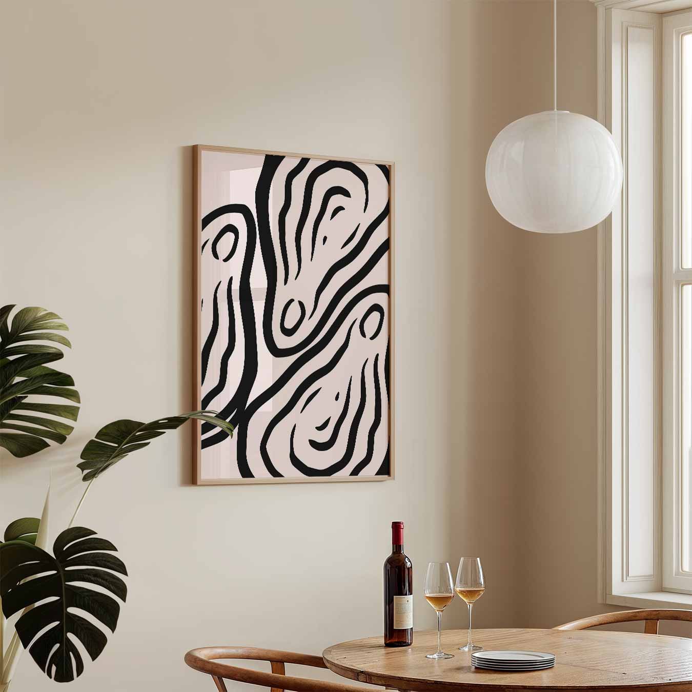 Stijlvolle Abstracte Kunstposter-WallArtistic