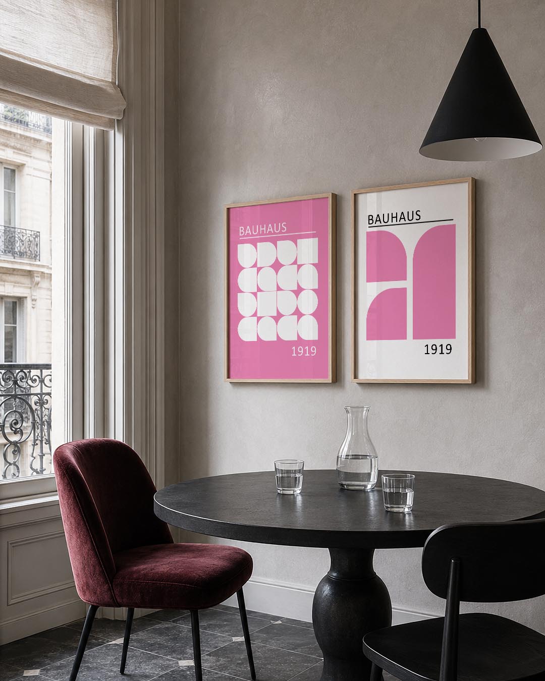 Vormritme en kleur Posterset