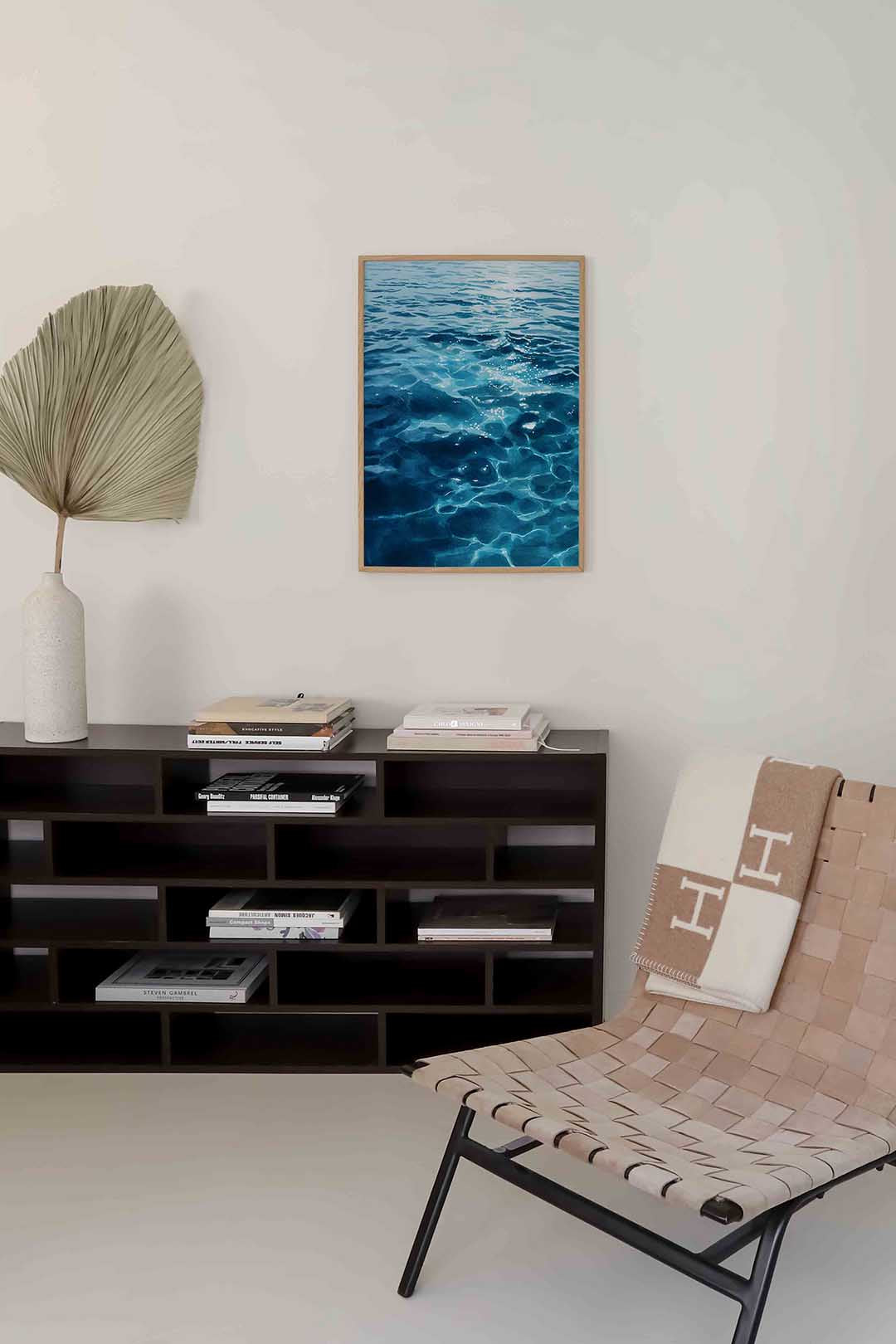 Blauwe zee Poster