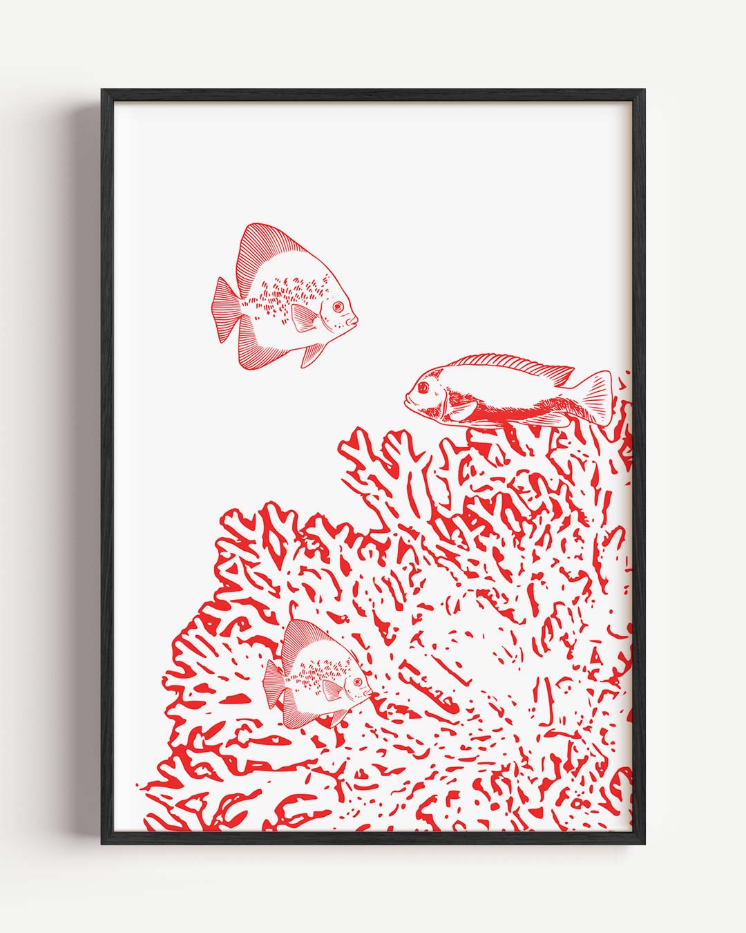 Retro Onderwaterwereld Poster-WallArtistic