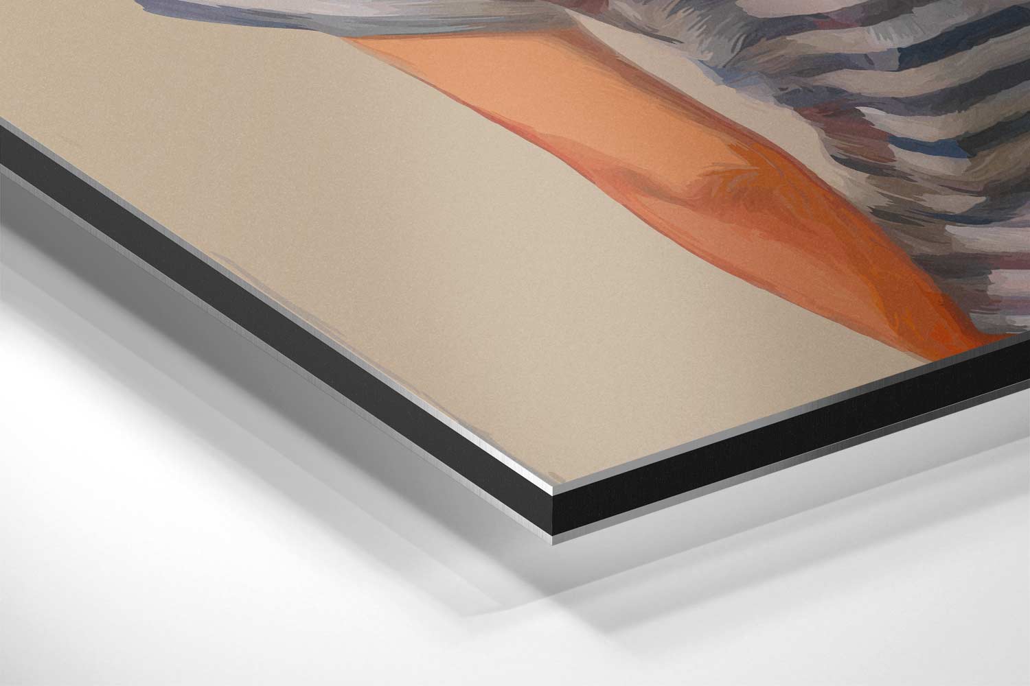Achtergrondportret van Gestreepte Dromen Kunstwerk-canvas-dibond-plexiglas-wanddecoratie-WallArtistic