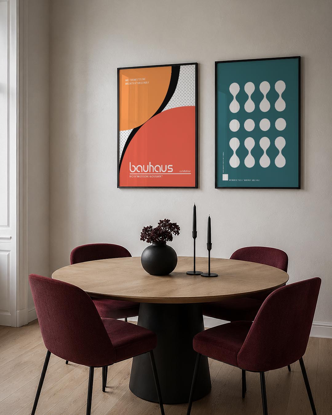 Vorm en kleurenspel Posterset