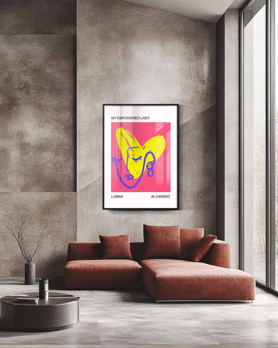 My Empowered Lady Kunstwerk-canvas-dibond-plexiglas-wanddecoratie-WallArtistic