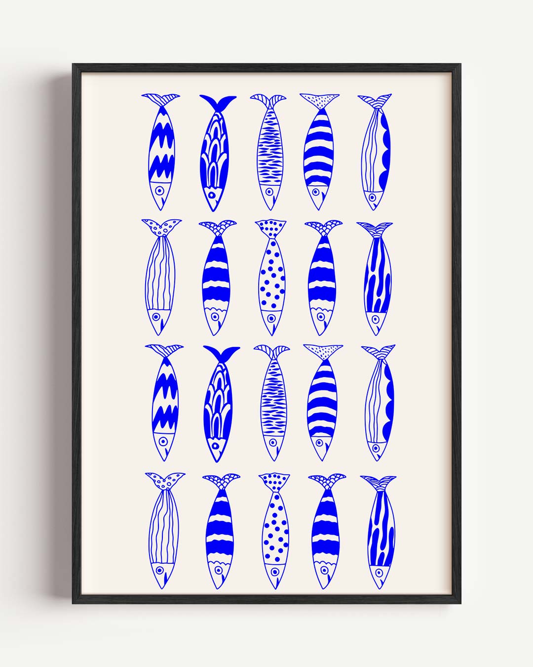 Vrolijke Visjes Wanddecoratie Poster-WallArtistic