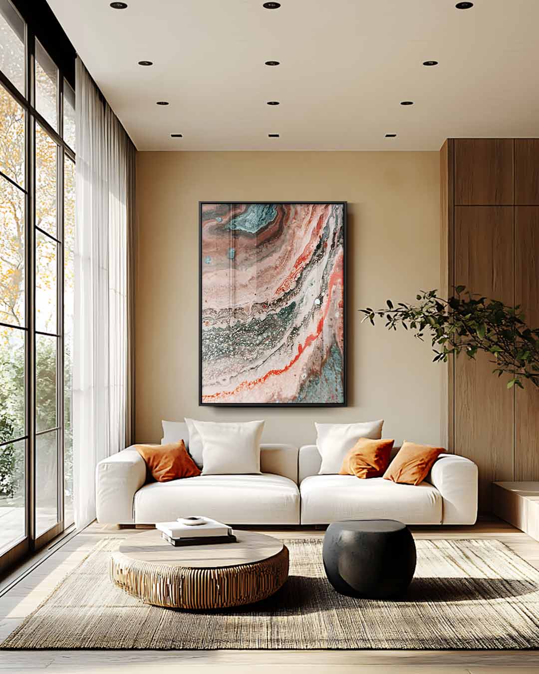 Kleurrijke Whirlpool Kunstwerk-canvas-dibond-plexiglas-wanddecoratie-WallArtistic