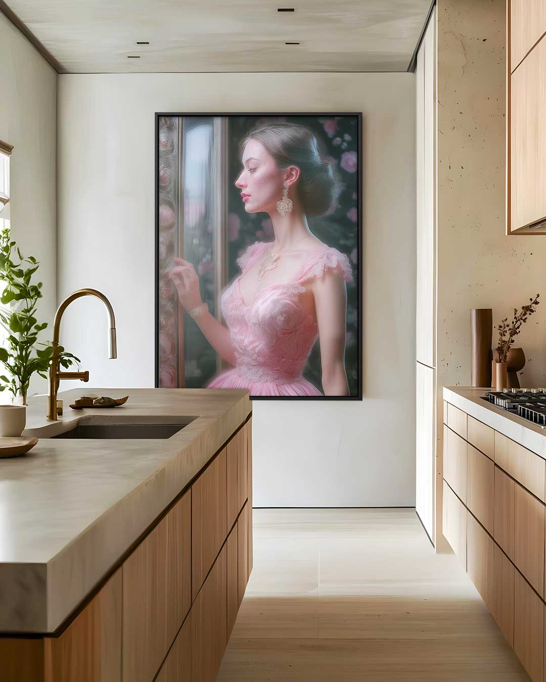 Dromerige Reflectie Kunstwerk-canvas-dibond-plexiglas-wanddecoratie-WallArtistic